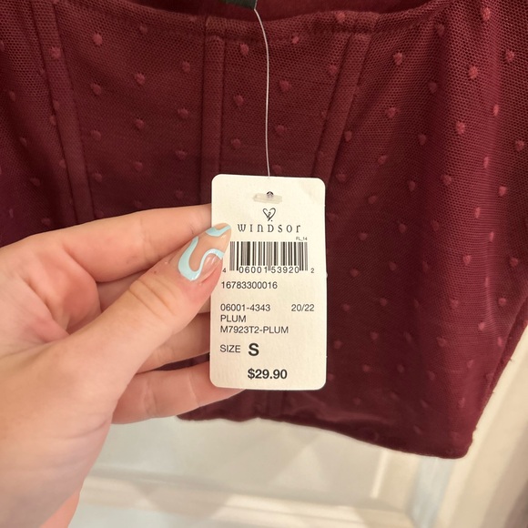 Windsor Eyes On Mesh Corset Top - Picture 5 of 6